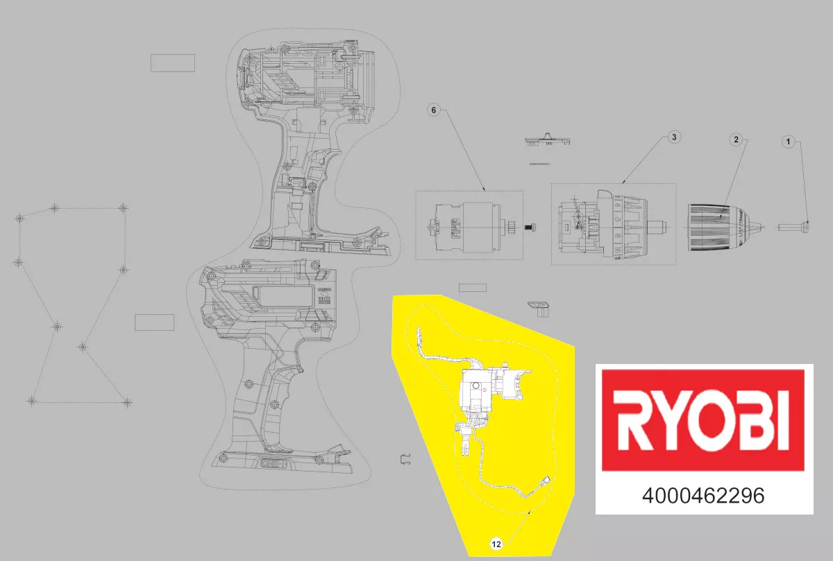 interrupteur variateur réf. 5131041006 Ryobi